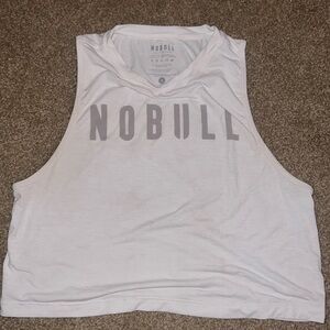White NoBull Crop Tank - Small